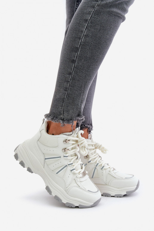 réchauffer Chaussures modèle baskets Féminin Big Star OO274A161 couleur blanche