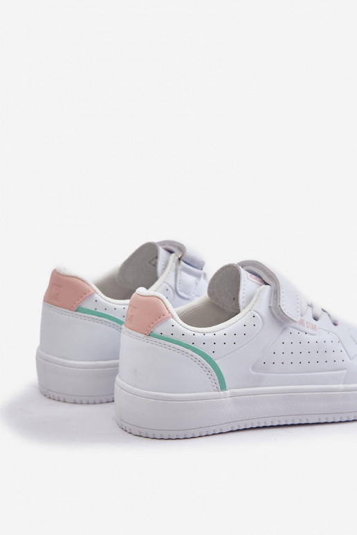 chaussures décontractées Puéril en cuir écologique avec attaches adhésives Big Star OO374005 couleur blanche