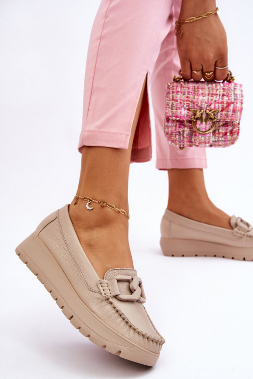 Mocassins à plateforme avec ornements...