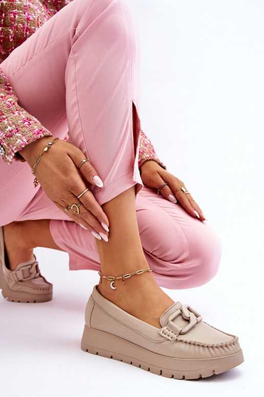 Mocassins à plateforme avec ornements...