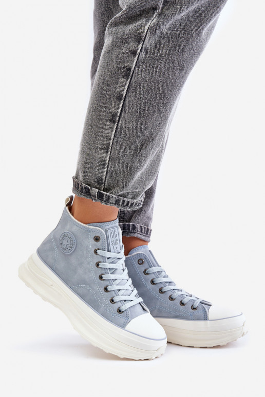 réchauffer Chaussures de loisirs avec une plateforme Big Star OO274072 couleur bleue