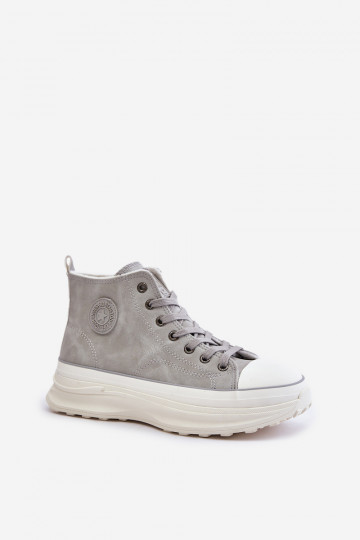 réchauffer Chaussures de loisirs avec une plateforme Big Star OO274073 couleur grise