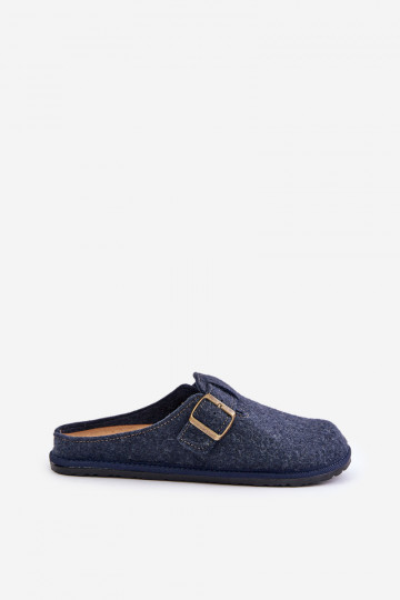 Pantoufles confortables pour hommes avec boucles Inblu SI000019 bleu foncé 2