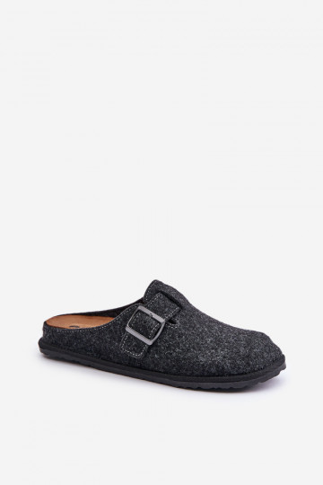 Pantoufles confortables pour hommes avec boucles Inblu SI000019 gris