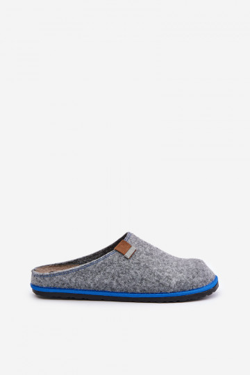Chaussons pour hommes chaussures fait maison Inblu SI000023 couleur grise 2