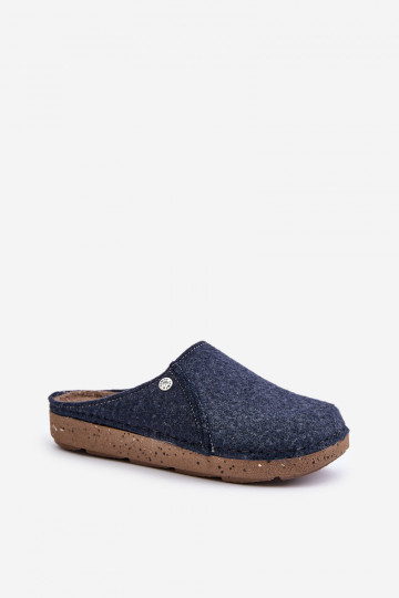 pour hommes chaussures fait maison Chaussons Chaussons Inblu MT000011 bleu foncé