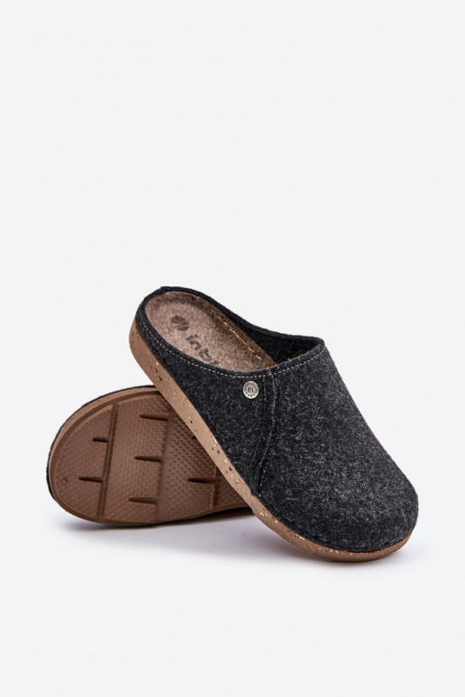 pour hommes chaussures fait maison Chaussons Chaussons Inblu MT000011 couleur grise