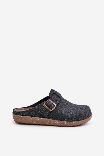 Pantoufles pour hommes avec boucles Pantoufles Préventive Inblu MT000012 gris 2