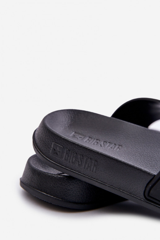 Chaussons pour hommes Z Logo Big Star OO174028 couleur noire Chaussons pour hommes Z Logo Big Star OO174028 couleur noire