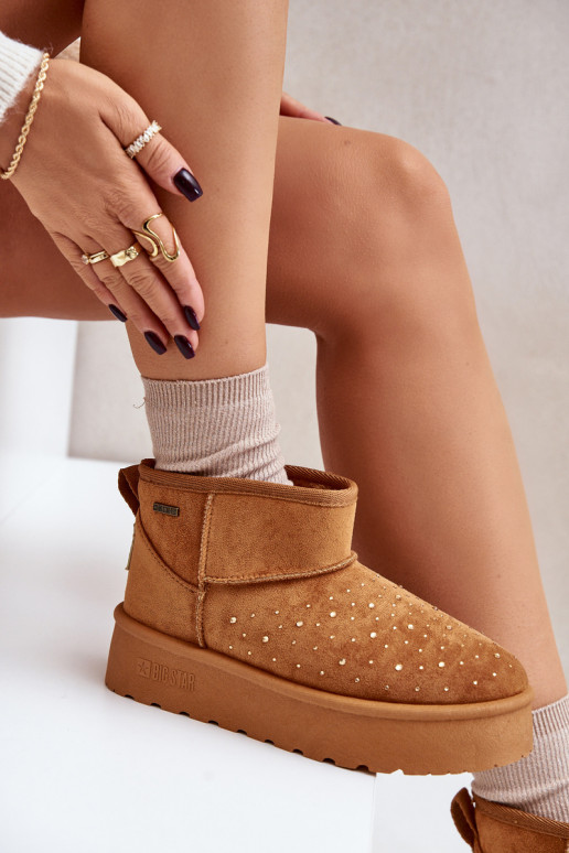 Bottes de neige Avec décoration avec une plateforme Big Star OO274A104 marron Bottes de neige Avec décoration avec une plateforme Big Star OO274A104 marron