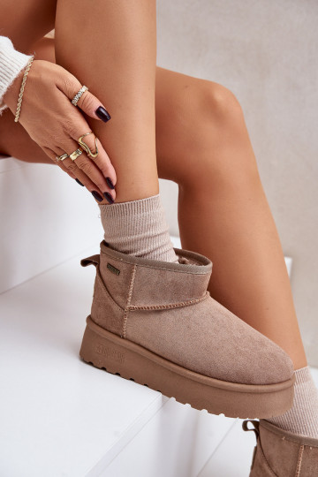 Faible Bottes de neige avec une plateforme Big Star OO274A100 beige