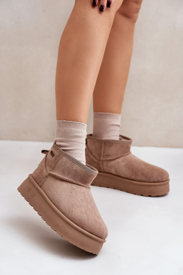Faible Bottes de neige avec une plateforme Big Star OO274A100 beige 2