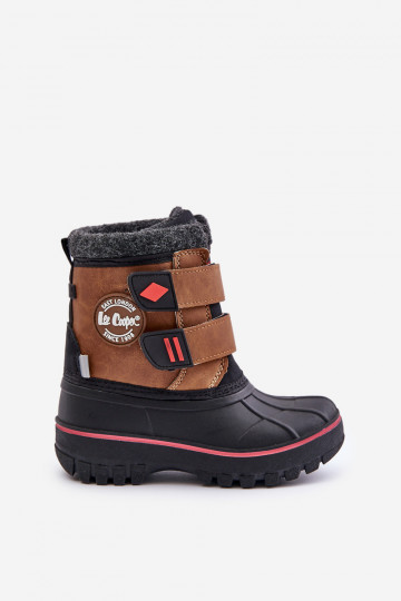 Bottes de neige Puéril avec attaches adhésives Lee Cooper LCJ-24-44-2864K marron 2