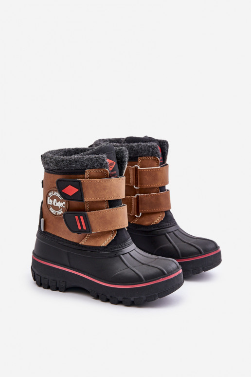 Bottes de neige Puéril avec attaches adhésives Lee Cooper LCJ-24-44-2864K marron