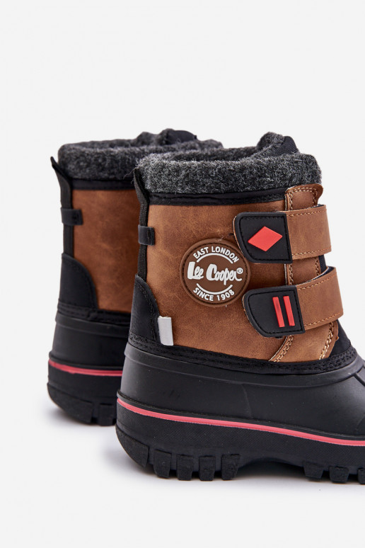 Bottes de neige Puéril avec attaches adhésives Lee Cooper LCJ-24-44-2864K marron