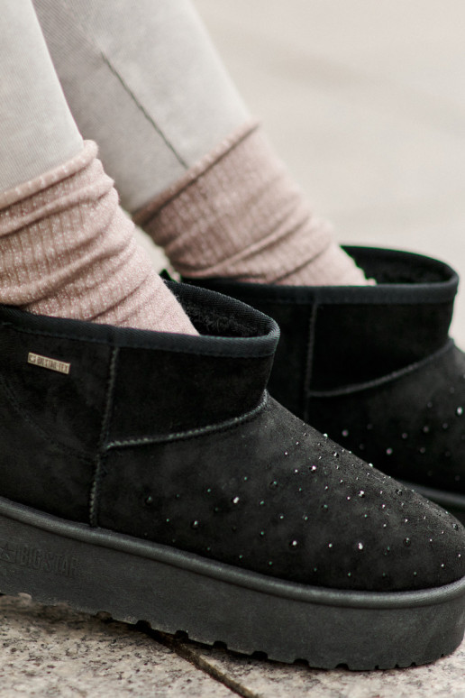 Bottes de neige Avec décoration avec une plateforme Big Star OO274A105 couleur noire Bottes de neige Avec décoration avec une plateforme Big Star OO274A105 couleur noire