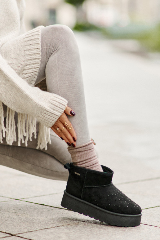 Bottes de neige Avec décoration avec une plateforme Big Star OO274A105 couleur noire Bottes de neige Avec décoration avec une plateforme Big Star OO274A105 couleur noire