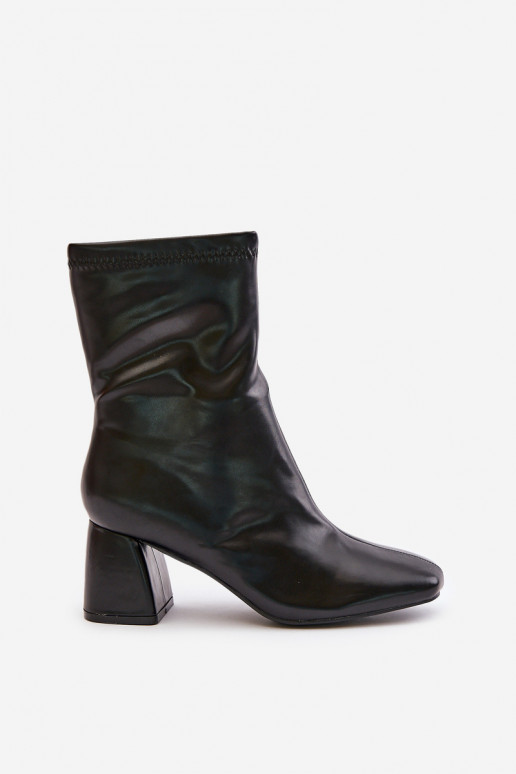 Doucement Bottes pour femmes en cuir écologique couleur noire Izariel Doucement Bottes pour femmes en cuir écologique couleur noire Izariel