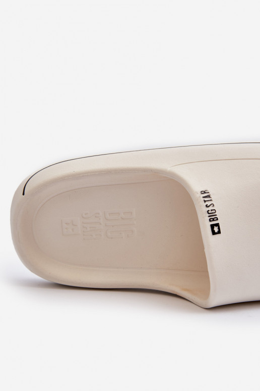  Pantoufles pour femmes Big Star NN274A043 couleur blanche