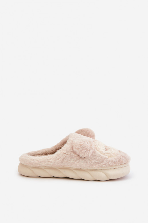 chaud avec un manteau de fourrure Chaussons Féminin beige Jozelinetta chaud avec un manteau de fourrure Chaussons Féminin beige Jozelinetta