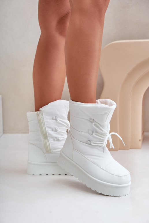 Bottes de neige avec une plateforme Au Château Big Star OO274886 couleur blanche Bottes de neige avec une plateforme Au Château Big Star OO274886 couleur blanche