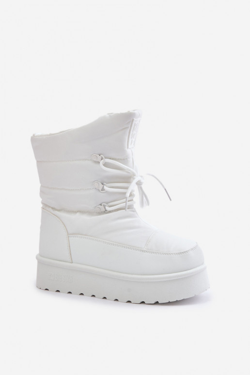 Bottes de neige avec une plateforme Au Château Big Star OO274886 couleur blanche Bottes de neige avec une plateforme Au Château Big Star OO274886 couleur blanche