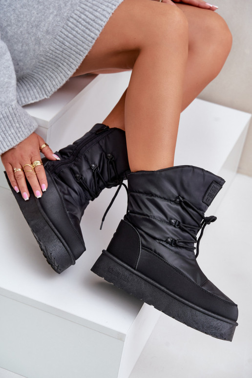 Bottes de neige avec une plateforme Au Château Big Star OO274884 couleur noire Bottes de neige avec une plateforme Au Château Big Star OO274884 couleur noire