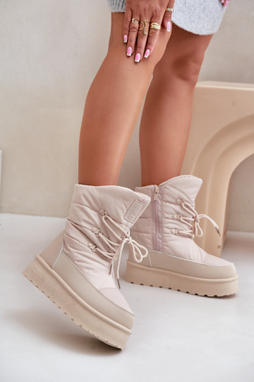 Bottes de neige avec une plateforme Au Château Big Star OO274885 beige 2