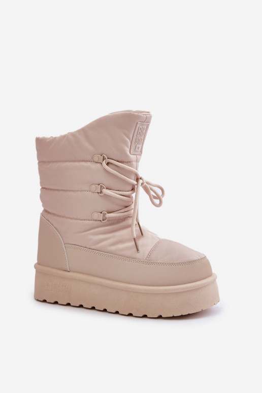 Bottes de neige avec une plateforme Au Château Big Star OO274885 beige Bottes de neige avec une plateforme Au Château Big Star OO274885 beige