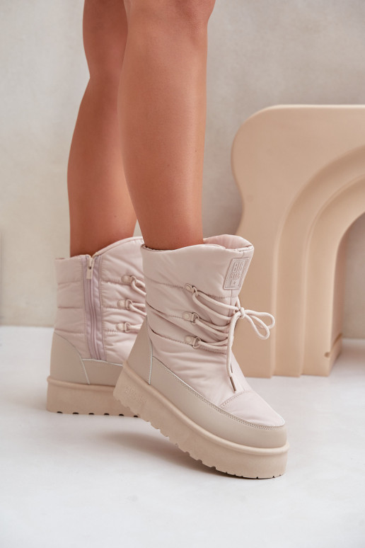 Bottes de neige avec une plateforme Au Château Big Star OO274885 beige Bottes de neige avec une plateforme Au Château Big Star OO274885 beige