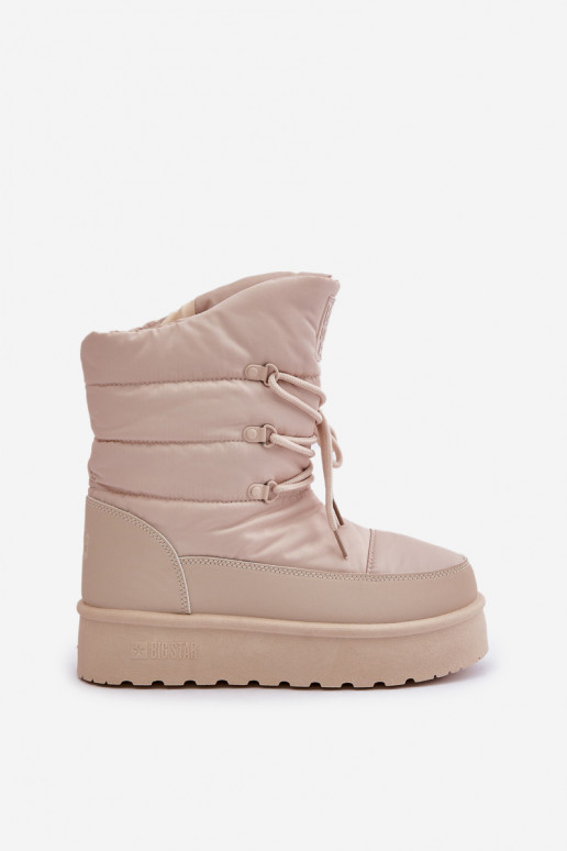 Bottes de neige avec une plateforme Au Château Big Star OO274885 beige Bottes de neige avec une plateforme Au Château Big Star OO274885 beige