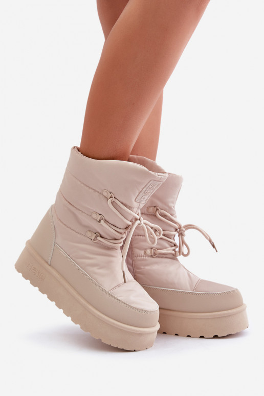 Bottes de neige avec une plateforme Au Château Big Star OO274885 beige Bottes de neige avec une plateforme Au Château Big Star OO274885 beige