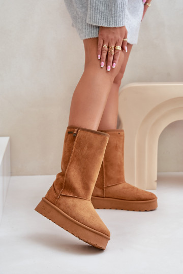 Grand Bottes de neige avec une plateforme Big Star OO274893 marron 2