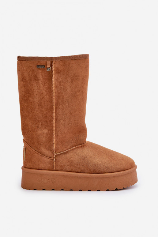 Grand Bottes de neige avec une plateforme Big Star OO274893 marron