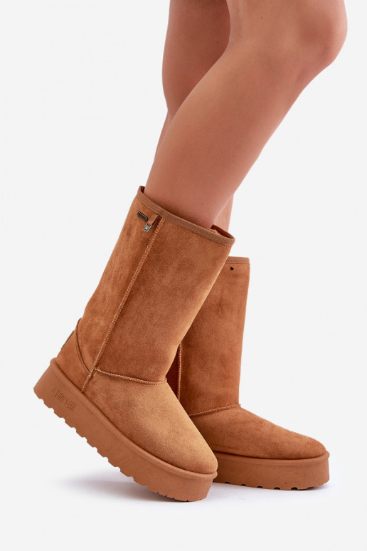Grand Bottes de neige avec une plateforme Big Star OO274893 marron