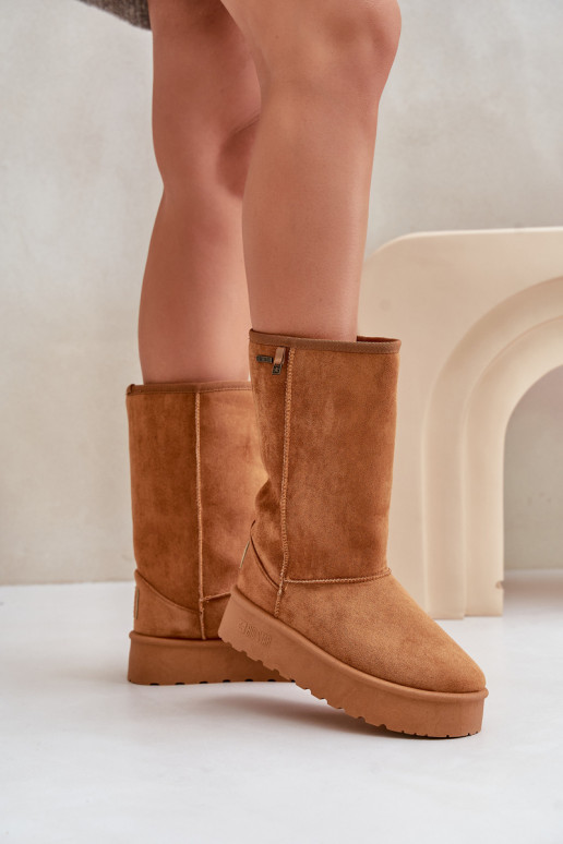 Grand Bottes de neige avec une plateforme Big Star OO274893 marron
