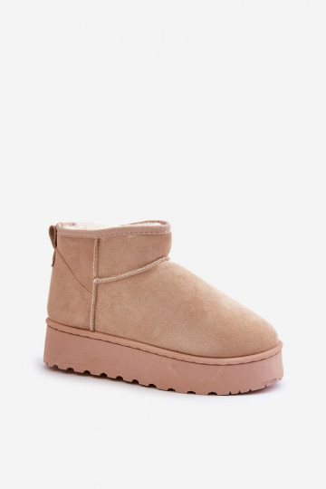 bottes de neige pour femmes avec une plateforme pour se réchauffer avec de la fourrure à l'intérieur couleur beige Xamella 2