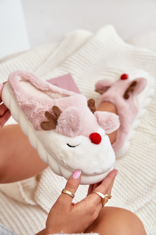 avec un manteau de fourrure Chaussons Féminin Avec un thème Renne couleur rose DANSistira avec un manteau de fourrure Chaussons Féminin Avec un thème Renne couleur rose DANSistira