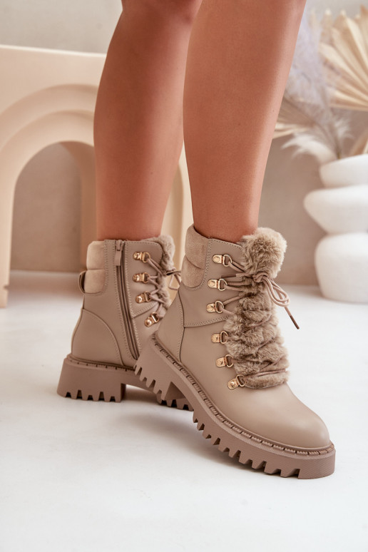 réchauffer Bottes chaussures Au Château en cuir écologique beige DANSillatta réchauffer Bottes chaussures Au Château en cuir écologique beige DANSillatta