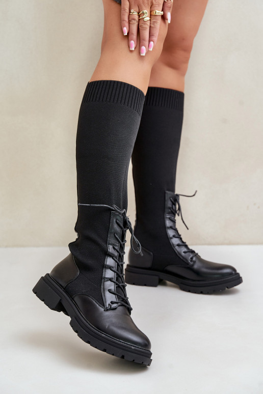 Un modèle convaincant bottes Ze SkarpetkoÀą CholeÀką couleur noire Iranel Un modèle convaincant bottes Ze SkarpetkoÀą CholeÀką couleur noire Iranel