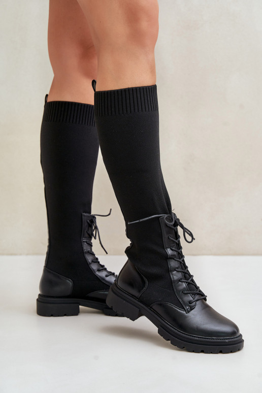 Un modèle convaincant bottes Ze SkarpetkoÀą CholeÀką couleur noire Iranel Un modèle convaincant bottes Ze SkarpetkoÀą CholeÀką couleur noire Iranel