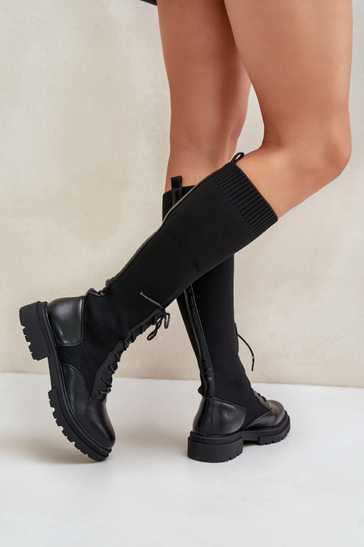 Un modèle convaincant bottes Ze SkarpetkoÀą CholeÀką couleur noire Iranel Un modèle convaincant bottes Ze SkarpetkoÀą CholeÀką couleur noire Iranel
