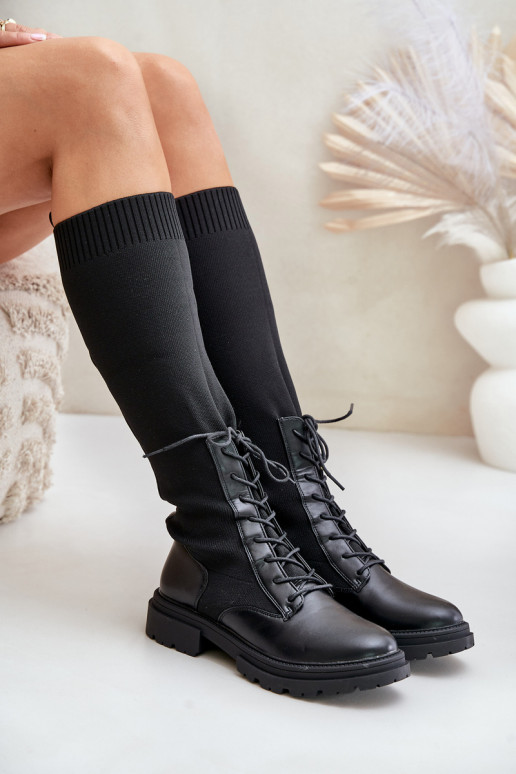 Un modèle convaincant bottes Ze SkarpetkoÀą CholeÀką couleur noire Iranel Un modèle convaincant bottes Ze SkarpetkoÀą CholeÀką couleur noire Iranel