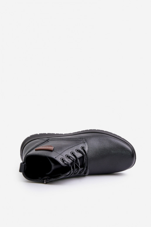 Bottes pour hommes réchauffer Au Château avec des lacets couleur noire Hlimena Bottes pour hommes réchauffer Au Château avec des lacets couleur noire Hlimena