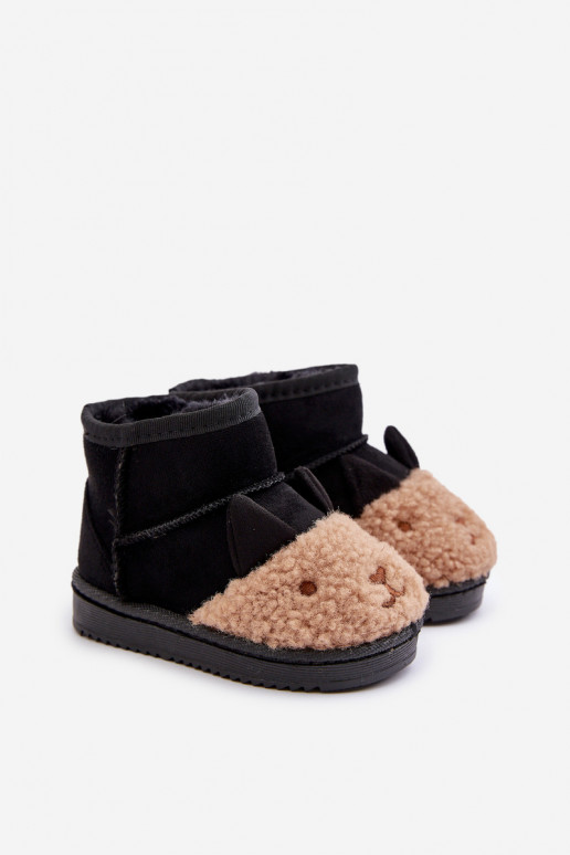 Bottes de neige chaudes pour enfants Lamy couleur noire Esandira