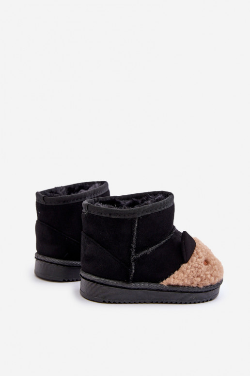 Bottes de neige chaudes pour enfants Lamy couleur noire Esandira