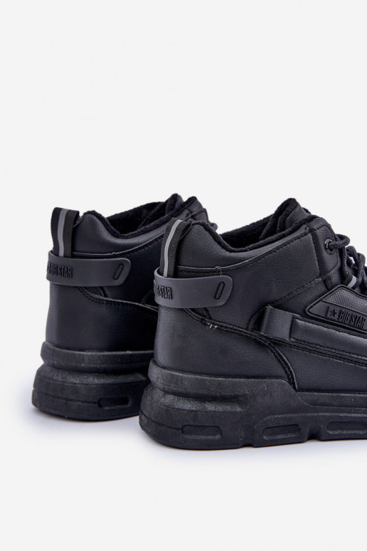 Chaussures modèle baskets pour hommes réchauffer Big Star OO174587 HI-POLLY SYSTEM couleur noire Chaussures modèle baskets pour hommes réchauffer Big Star OO174587 HI-POLLY SYSTEM couleur noire