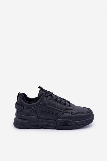 réchauffer pour hommes Chaussures modèle baskets Big Star OO174584 HI-POLY SYSTEM couleur noire 2