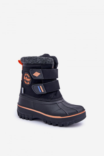 Bottes de neige Puéril avec attaches adhésives Lee Cooper LCJ-24-44-2865K couleur noire