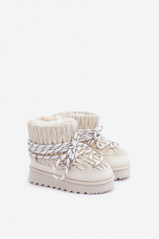 Bottes de neige Puéril réchauffer Grubym avec de la fourrure à l intérieur couleur ivoire Activéstira Bottes de neige Puéril réchauffer Grubym avec de la fourrure à l intérieur couleur ivoire Activéstira